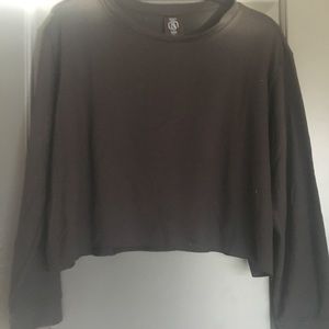 Agnes & Dora crop pullover, black